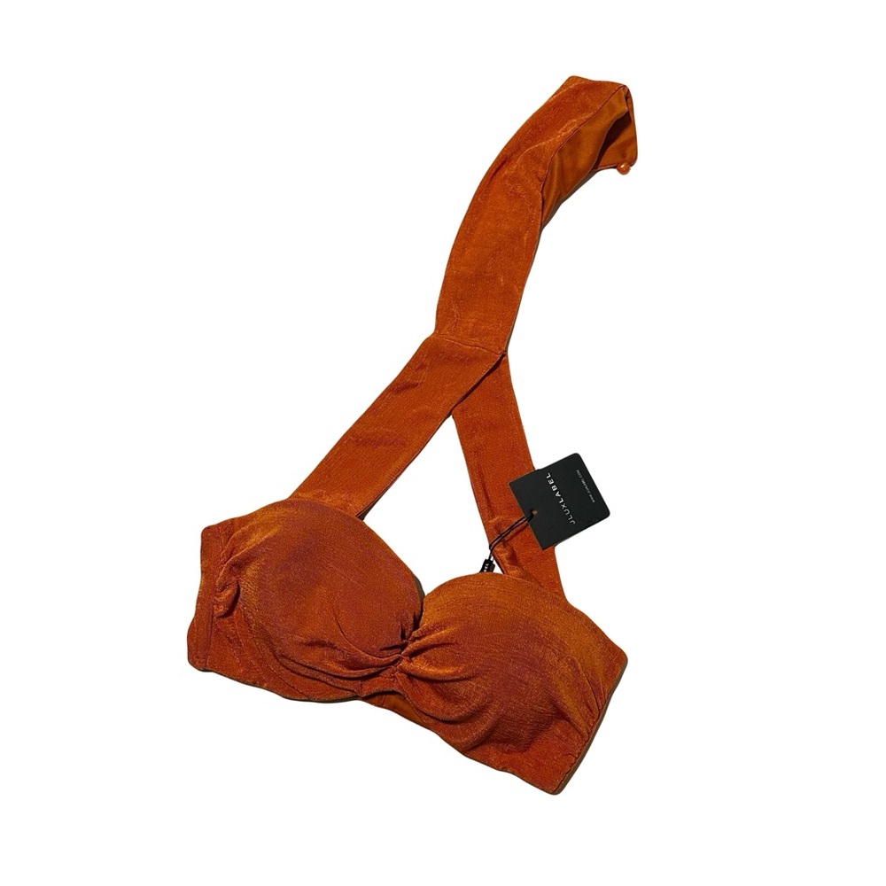 JLUXLABEL Rust Orange Crop Top